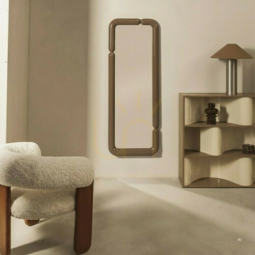 Check AVO Wall Mirror, 160 x 60 cm, Light Brown/Mocha, Glossy Nova Nook