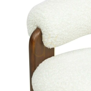 LOLE Armchair, Cream/Walnut, Nova Nook Bouclé 5 LOLE Armchair, Cream/Walnut, Nova Nook Bouclé small 5