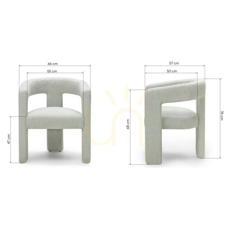 Display LAUREN Armchair, Mint Blue, Nova Nook LAUREN Armchair, Mint Blue, Nova Nook