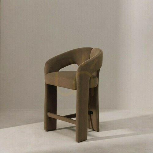 Check JOEL – an upholstered stool in mocha from Nova Nook