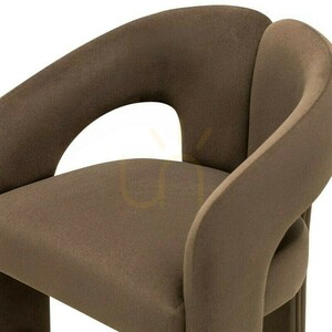 JOEL – an upholstered stool in mocha from Nova Nook small 2