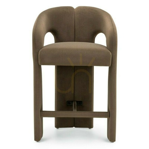 Check JOEL – an upholstered stool in mocha from Nova Nook