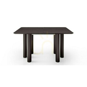 OAL Extendable Table 140–200 cm, Oak Veneer, Black, Beech Wood, Rounded Nova Nook 9 OAL Extendable Table 140–200 cm, Oak Veneer, Black, Beech Wood, Rounded Nova Nook small 9