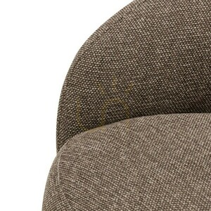 NORA Swivel Chair, Brown and Cream, with Rounded Shapes by Nova Nook 3 NORA Swivel Chair, Brown and Cream, with Rounded Shapes by Nova Nook small 3
