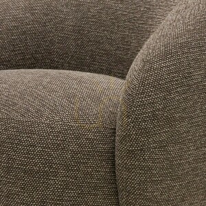 NORA Swivel Chair, Brown and Cream, with Rounded Shapes by Nova Nook 4 NORA Swivel Chair, Brown and Cream, with Rounded Shapes by Nova Nook small 4