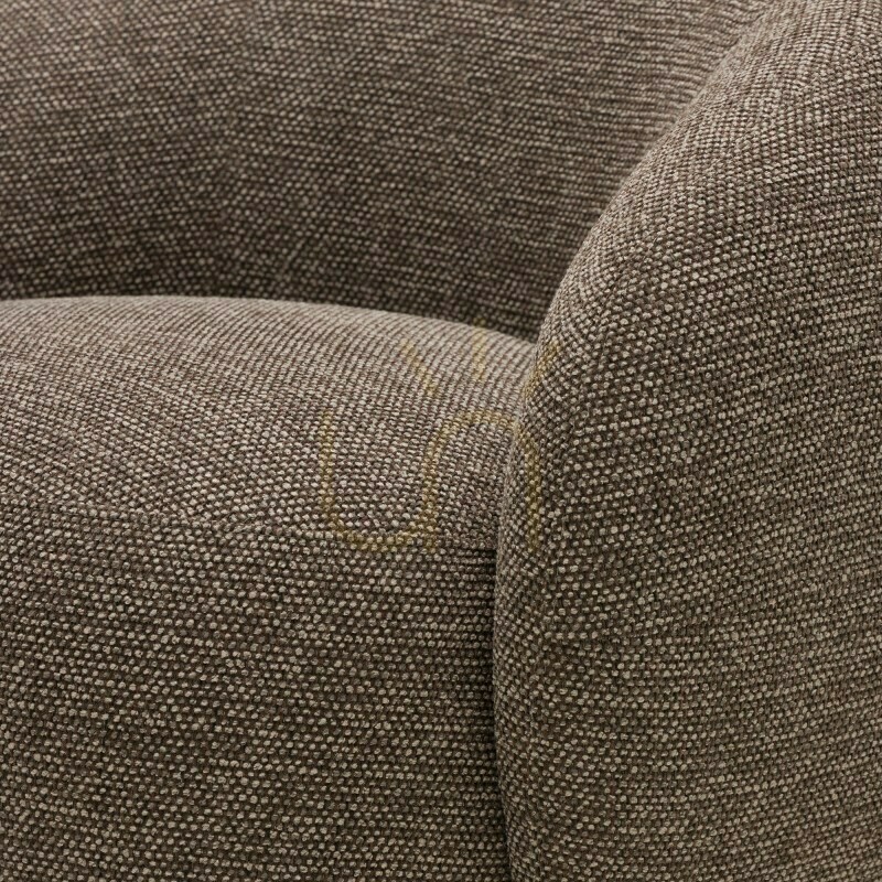 Show NORA Swivel Chair, Brown and Cream, with Rounded Shapes by Nova Nook NORA Swivel Chair, Brown and Cream, with Rounded Shapes by Nova Nook