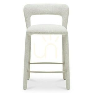 Set of 2 IROKIII upholstered stools, in beige and cream; minimum order quantity—2 pieces, Nova Nook small 1