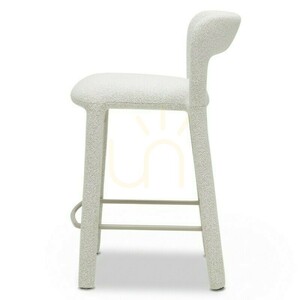 Set of 2 IROKIII upholstered stools, in beige and cream; minimum order quantity—2 pieces, Nova Nook small 2