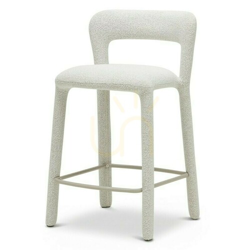 Check Set of 2 IROKIII upholstered stools, in beige and cream; minimum order quantity—2 pieces, Nova Nook