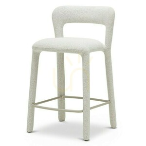 Set of 2 IROKIII upholstered stools, in beige and cream; minimum order quantity—2 pieces, Nova Nook small 0