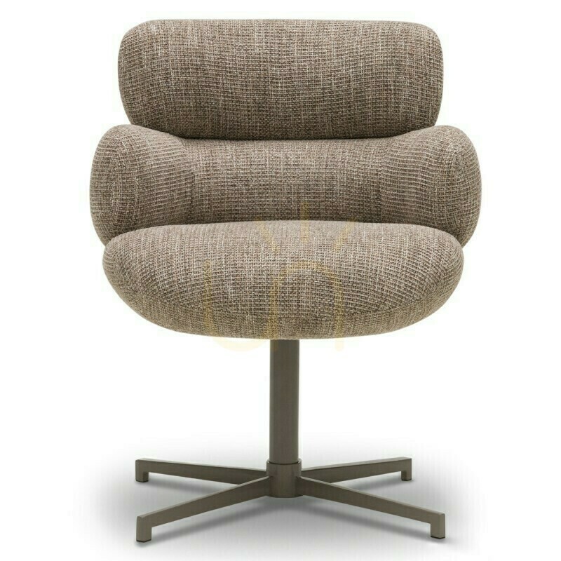 View MOKE Armchair, brown with cream/light brown legs by Nova Nook MOKE Armchair, brown with cream/light brown legs by Nova Nook
