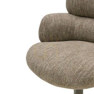 MOKE Armchair, brown with cream/light brown legs by Nova Nook 2 MOKE Armchair, brown with cream/light brown legs by Nova Nook small 2