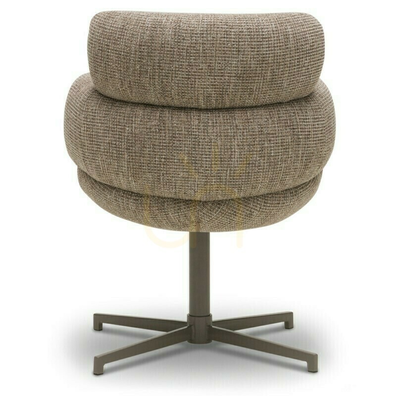 Show MOKE Armchair, brown with cream/light brown legs by Nova Nook MOKE Armchair, brown with cream/light brown legs by Nova Nook