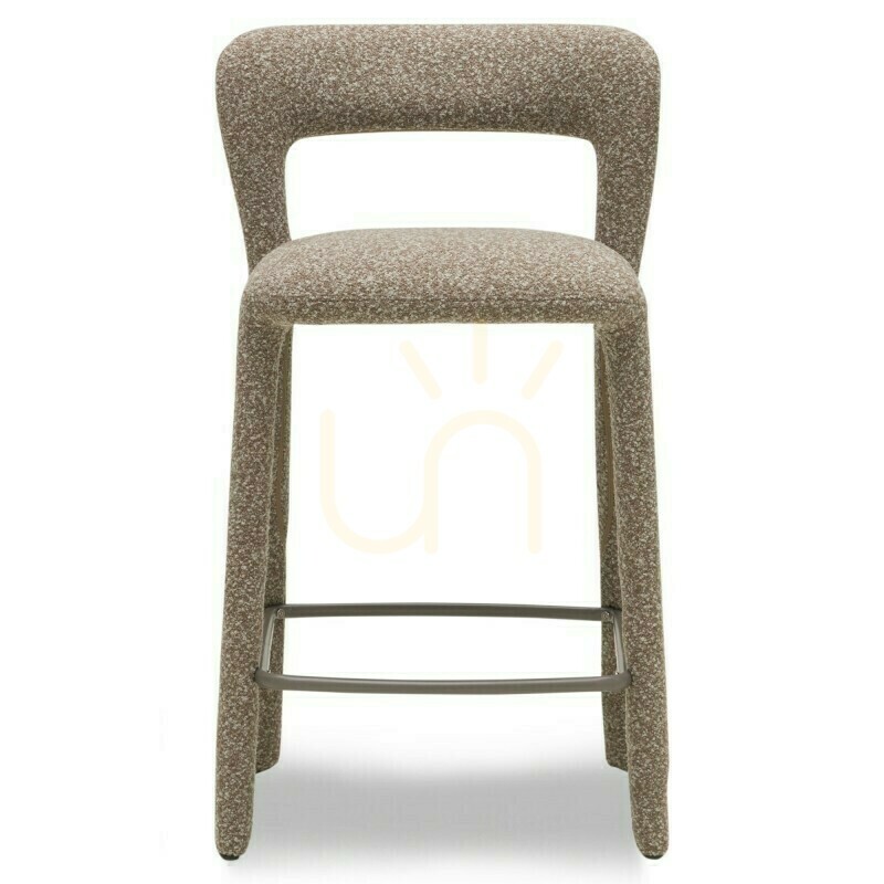 View Set of 2 IROKIII upholstered stools, brown and gray; minimum order quantity: 2 pieces, Nova Nook Set of 2 IROKIII upholstered stools, brown and gray; minimum order quantity: 2 pieces, Nova Nook