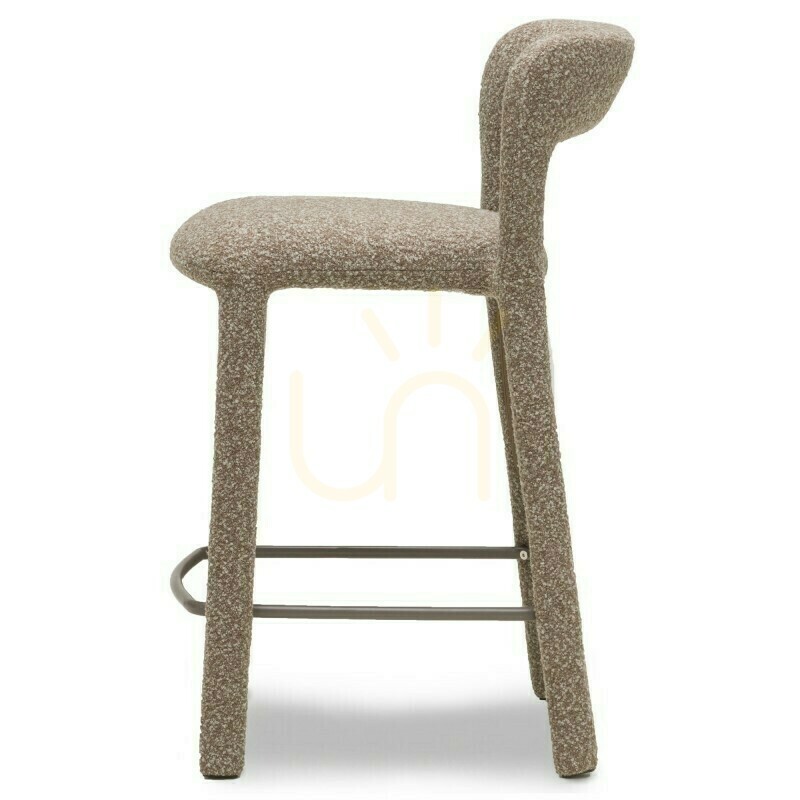 Display Set of 2 IROKIII upholstered stools, brown and gray; minimum order quantity: 2 pieces, Nova Nook Set of 2 IROKIII upholstered stools, brown and gray; minimum order quantity: 2 pieces, Nova Nook