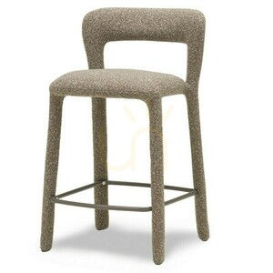 Set of 2 IROKIII upholstered stools, brown and gray; minimum order quantity: 2 pieces, Nova Nook 0 Set of 2 IROKIII upholstered stools, brown and gray; minimum order quantity: 2 pieces, Nova Nook small 0