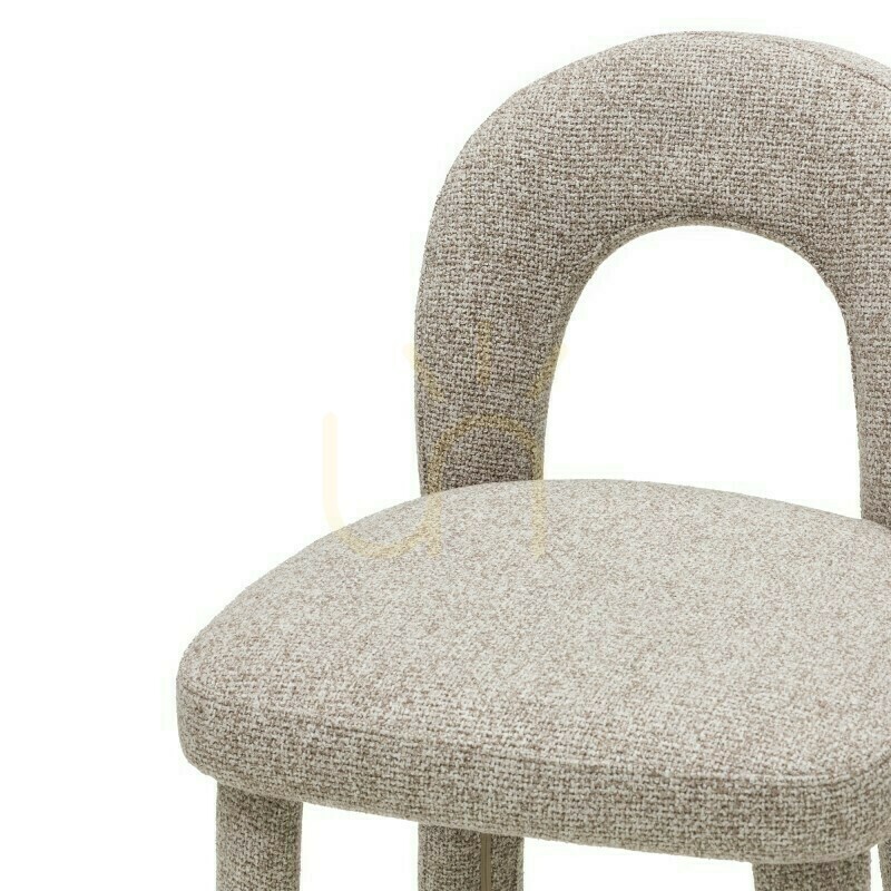 View ARI Upholstered Stool, Brown and Cream, Nova Nook ARI Upholstered Stool, Brown and Cream, Nova Nook