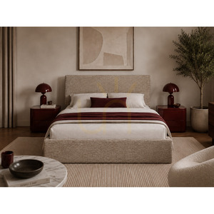 SEMPLICE Upholstered Bed with Storage – 140x200 – GAVA 11 GRAY-BEIGE Nova Nook small 3