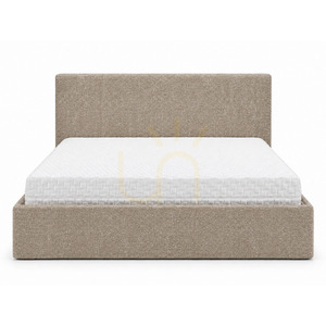 SEMPLICE Upholstered Bed with Storage – 140x200 – GAVA 11 GRAY-BEIGE Nova Nook small 4