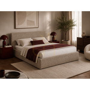 SEMPLICE Upholstered Bed with Storage – 140x200 – GAVA 11 GRAY-BEIGE Nova Nook small 5