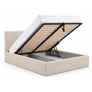SEMPLICE Upholstered Bed with Storage – 140x200 – GAVA 03 BEIGE Nova Nook small 1