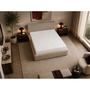 SEMPLICE Upholstered Bed with Storage – 140x200 – GAVA 03 BEIGE Nova Nook small 2