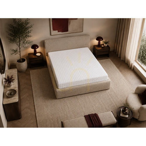 Check SEMPLICE Upholstered Bed with Storage – 180x200 – GAVA 03 BEIGE Nova Nook