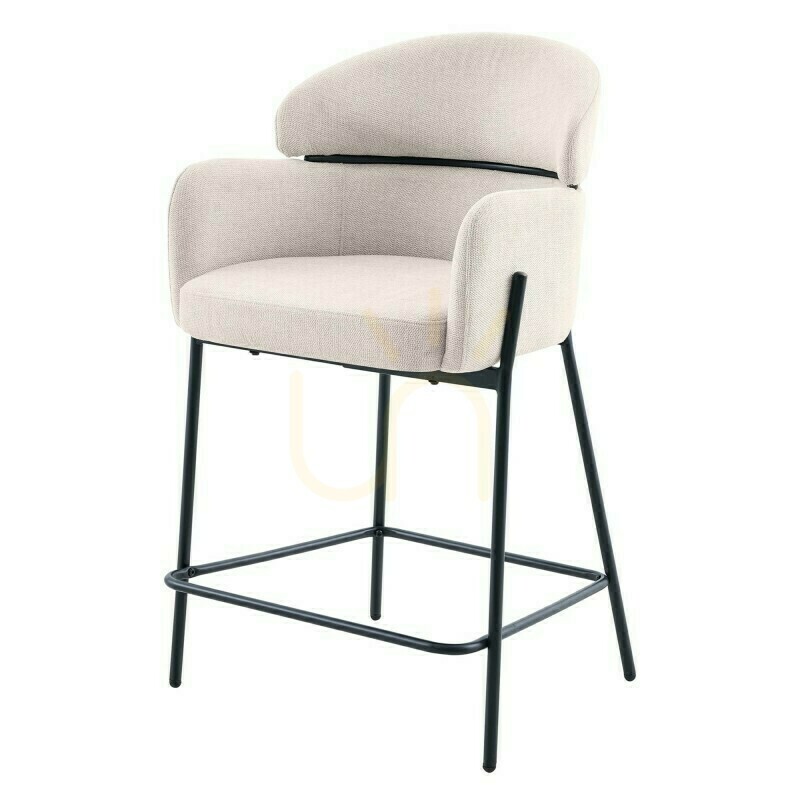Check Set of 2 MAREO bar stools, light beige, black legs, minimum order quantity – 2 pieces, Nova Nook Set of 2 MAREO bar stools, light beige, black legs, minimum order quantity – 2 pieces, Nova Nook