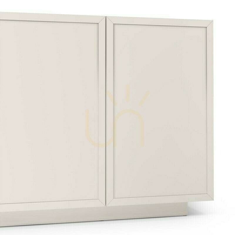 Show OKA 160-cm four-door dresser, cashmere color, with Nova Nook panels OKA 160-cm four-door dresser, cashmere color, with Nova Nook panels