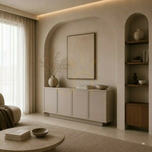 OKA 160-cm four-door dresser, cashmere color, with Nova Nook panels 5 OKA 160-cm four-door dresser, cashmere color, with Nova Nook panels small 5