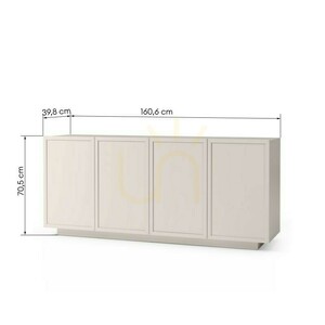 OKA 160-cm four-door dresser, cashmere color, with Nova Nook panels 7 OKA 160-cm four-door dresser, cashmere color, with Nova Nook panels small 7
