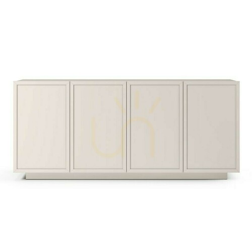 Check OKA 160-cm four-door dresser, cashmere color, with Nova Nook panels