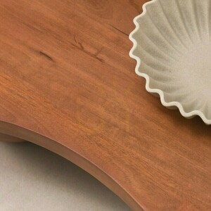 OBIG Coffee Table, mango wood, walnut, rounded shapes by Nova Nook 2 OBIG Coffee Table, mango wood, walnut, rounded shapes by Nova Nook small 2