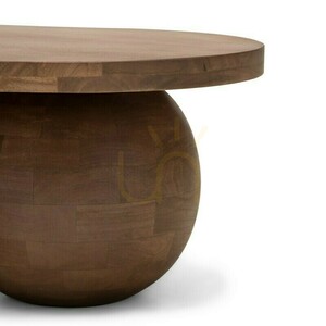 OBIG Coffee Table, mango wood, walnut, rounded shapes by Nova Nook 4 OBIG Coffee Table, mango wood, walnut, rounded shapes by Nova Nook small 4