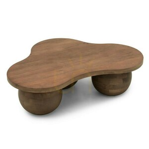 OBIG Coffee Table, mango wood, walnut, rounded shapes by Nova Nook 5 OBIG Coffee Table, mango wood, walnut, rounded shapes by Nova Nook small 5