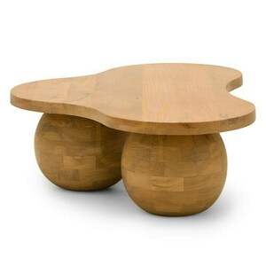 OBIG Coffee Table, mango wood, natural color, rounded shapes by Nova Nook 4 OBIG Coffee Table, mango wood, natural color, rounded shapes by Nova Nook small 4