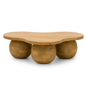 OBIG Coffee Table, mango wood, natural color, rounded shapes by Nova Nook 0 OBIG Coffee Table, mango wood, natural color, rounded shapes by Nova Nook small 0