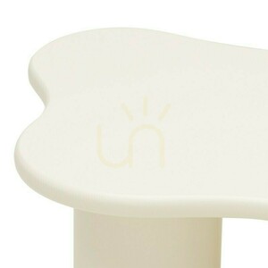 CHIC 100 cm Coffee Table, Rounded Shapes, Milky White Nova Nook small 3