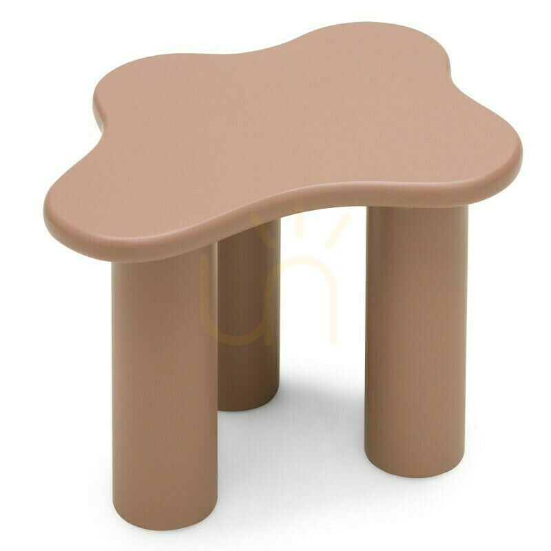 Display CHIC 60 cm Coffee Table, Rounded Shapes, Mocha Color by Nova Nook CHIC 60 cm Coffee Table, Rounded Shapes, Mocha Color by Nova Nook