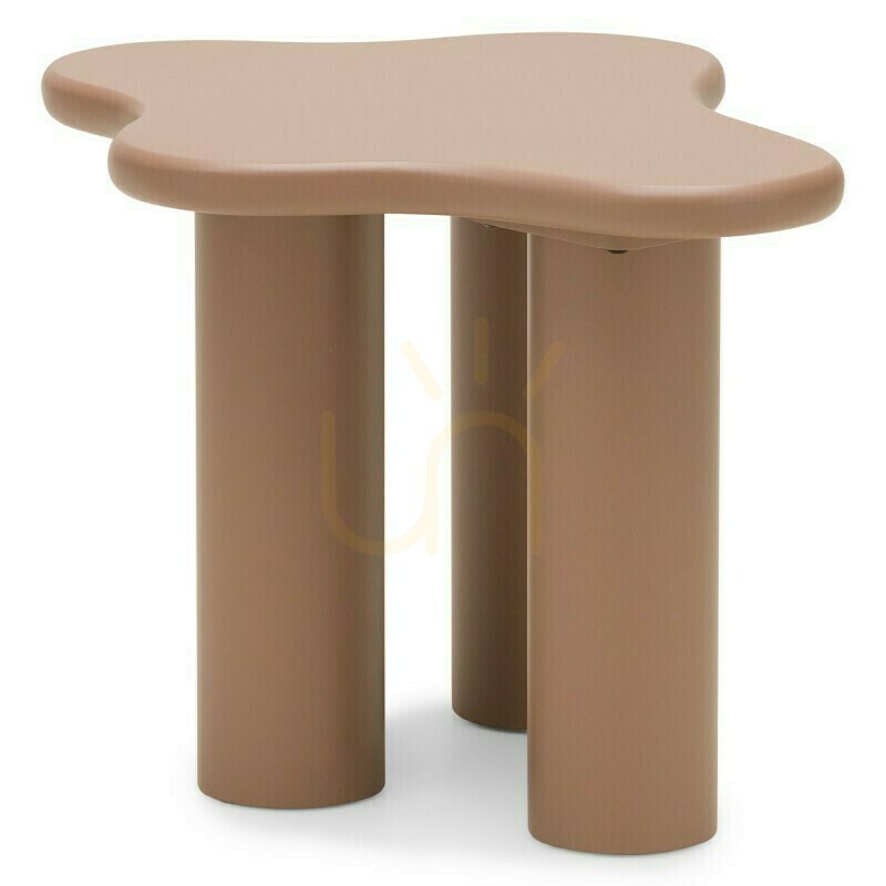 View CHIC 60 cm Coffee Table, Rounded Shapes, Mocha Color by Nova Nook CHIC 60 cm Coffee Table, Rounded Shapes, Mocha Color by Nova Nook
