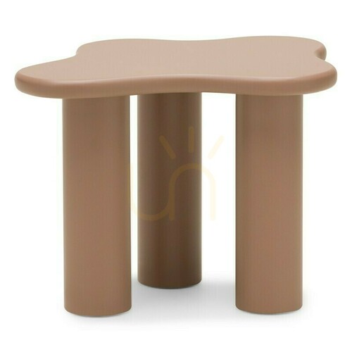 Check CHIC 60 cm Coffee Table, Rounded Shapes, Mocha Color by Nova Nook