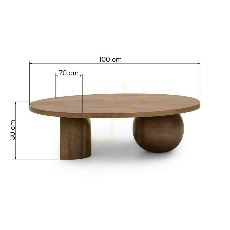 Display UMO Coffee Table, Mango Wood, Nova Nook Walnut UMO Coffee Table, Mango Wood, Nova Nook Walnut