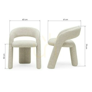 Set of 2 LISE upholstered armchairs, in beige and cream; minimum order quantity – 2 pieces, Nova Nook 7 Set of 2 LISE upholstered armchairs, in beige and cream; minimum order quantity – 2 pieces, Nova Nook small 7
