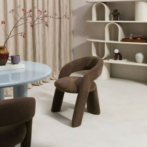 Check Set of 2 LISE upholstered armchairs, brown, minimum order quantity – 2 pieces, Nova Nook