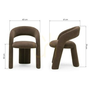 Set of 2 LISE upholstered armchairs, brown, minimum order quantity – 2 pieces, Nova Nook small 8