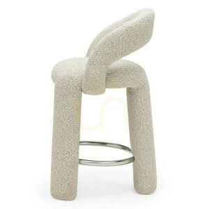 Set of 2 LISE upholstered stools, in beige and cream; minimum order quantity – 2 pieces, Nova Nook small 3