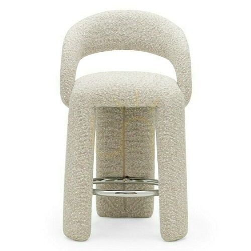 Check Set of 2 LISE upholstered stools, in beige and cream; minimum order quantity – 2 pieces, Nova Nook