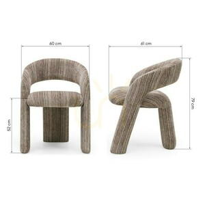 Set of 2 LISE upholstered armchairs, brown and cream; minimum order quantity – 2 pieces, Nova Nook 6 Set of 2 LISE upholstered armchairs, brown and cream; minimum order quantity – 2 pieces, Nova Nook small 6