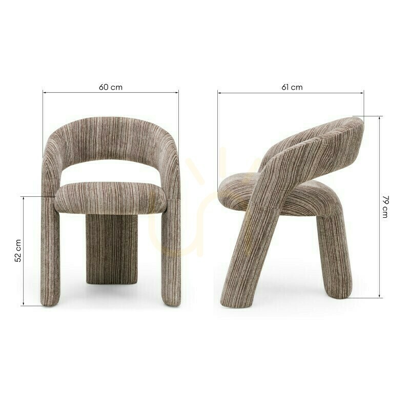 View Set of 2 LISE upholstered armchairs, brown and cream; minimum order quantity – 2 pieces, Nova Nook Set of 2 LISE upholstered armchairs, brown and cream; minimum order quantity – 2 pieces, Nova Nook