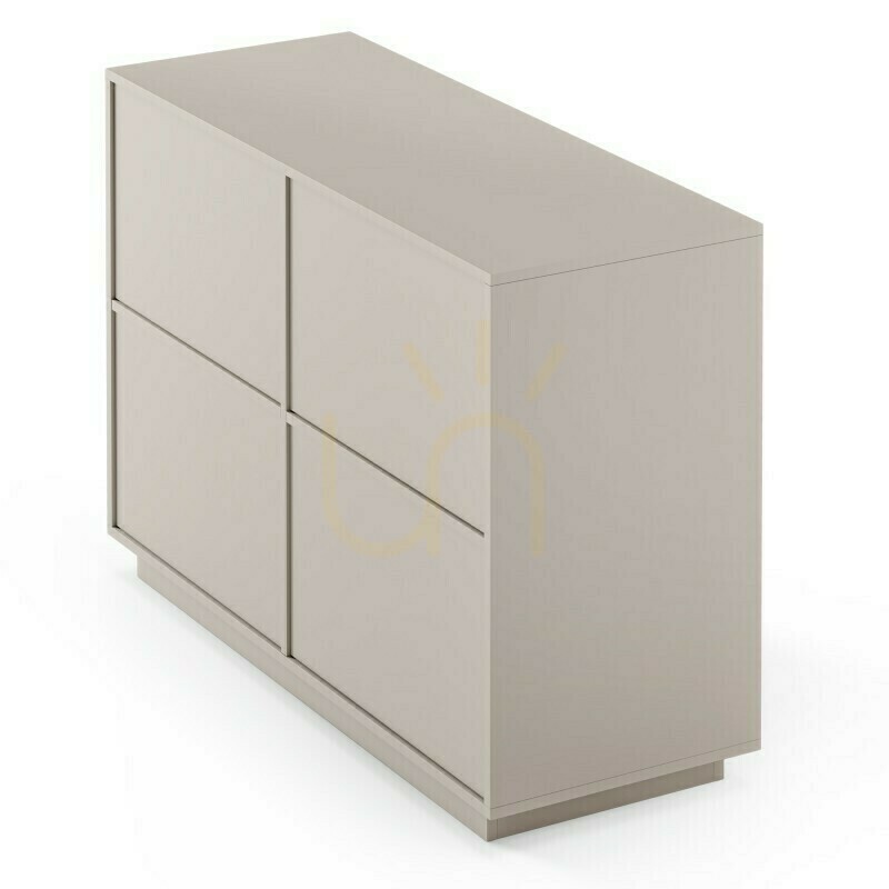 Display WASABI Four-Door Chest of Drawers, Cashmere Color by Nova Nook WASABI Four-Door Chest of Drawers, Cashmere Color by Nova Nook